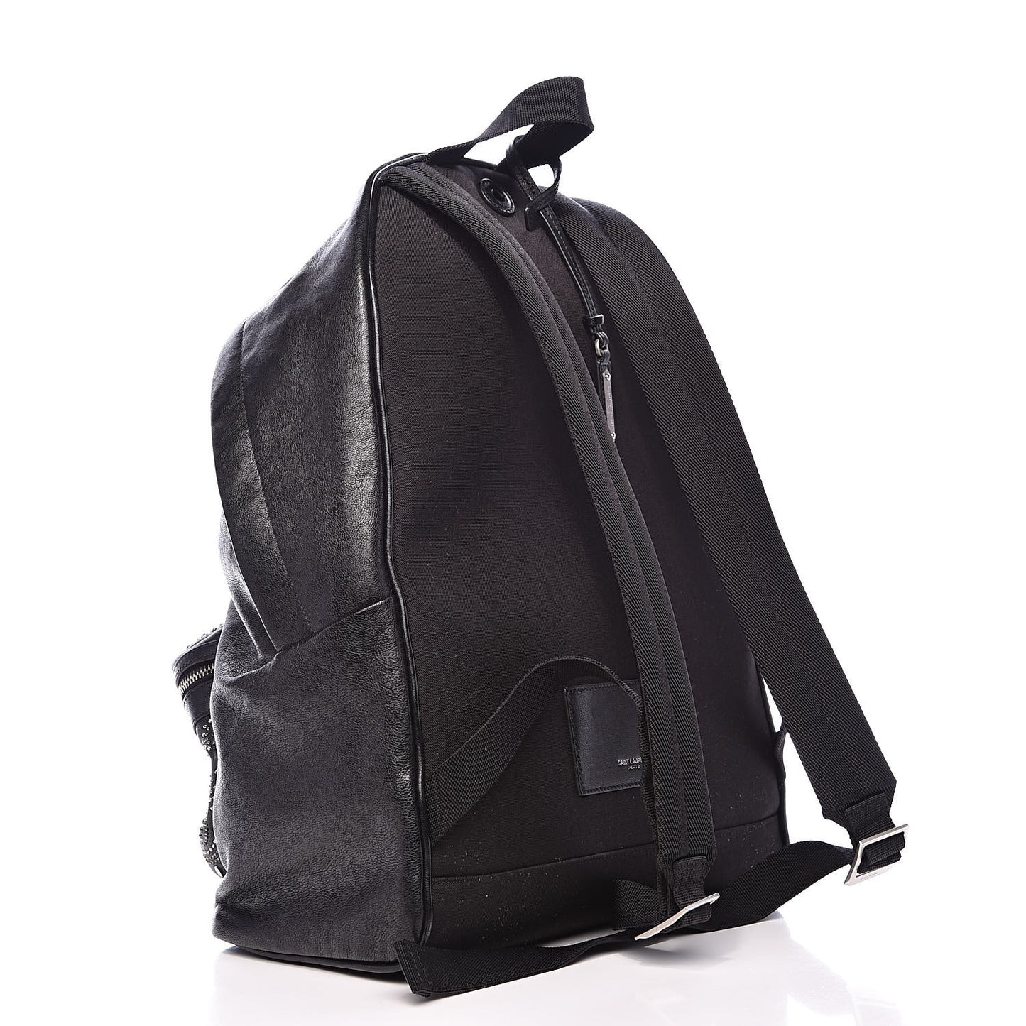 Calfskin Bandana Stud City Backpack Black