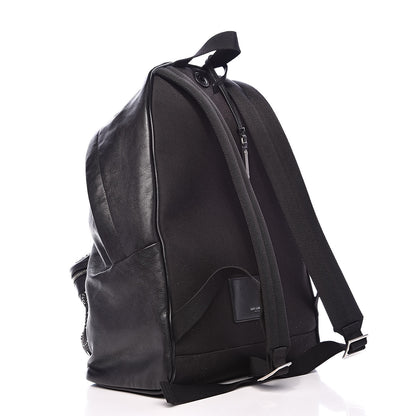 Saint Laurent Calfskin Bandana Stud City Backpack Black 3 of 13