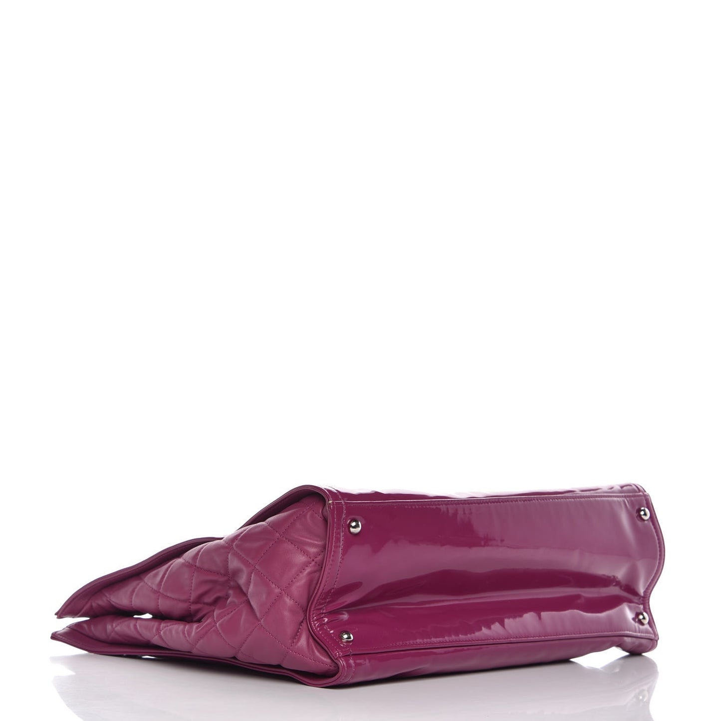 Vinyl Lipstick Tote Purple