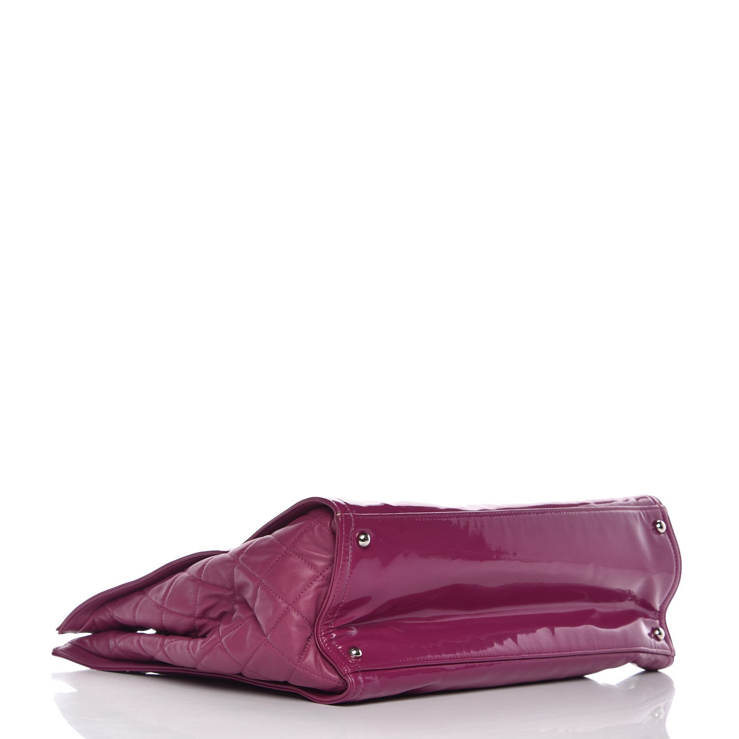 Chanel Vinyl Lipstick Tote Purple 4 of 8