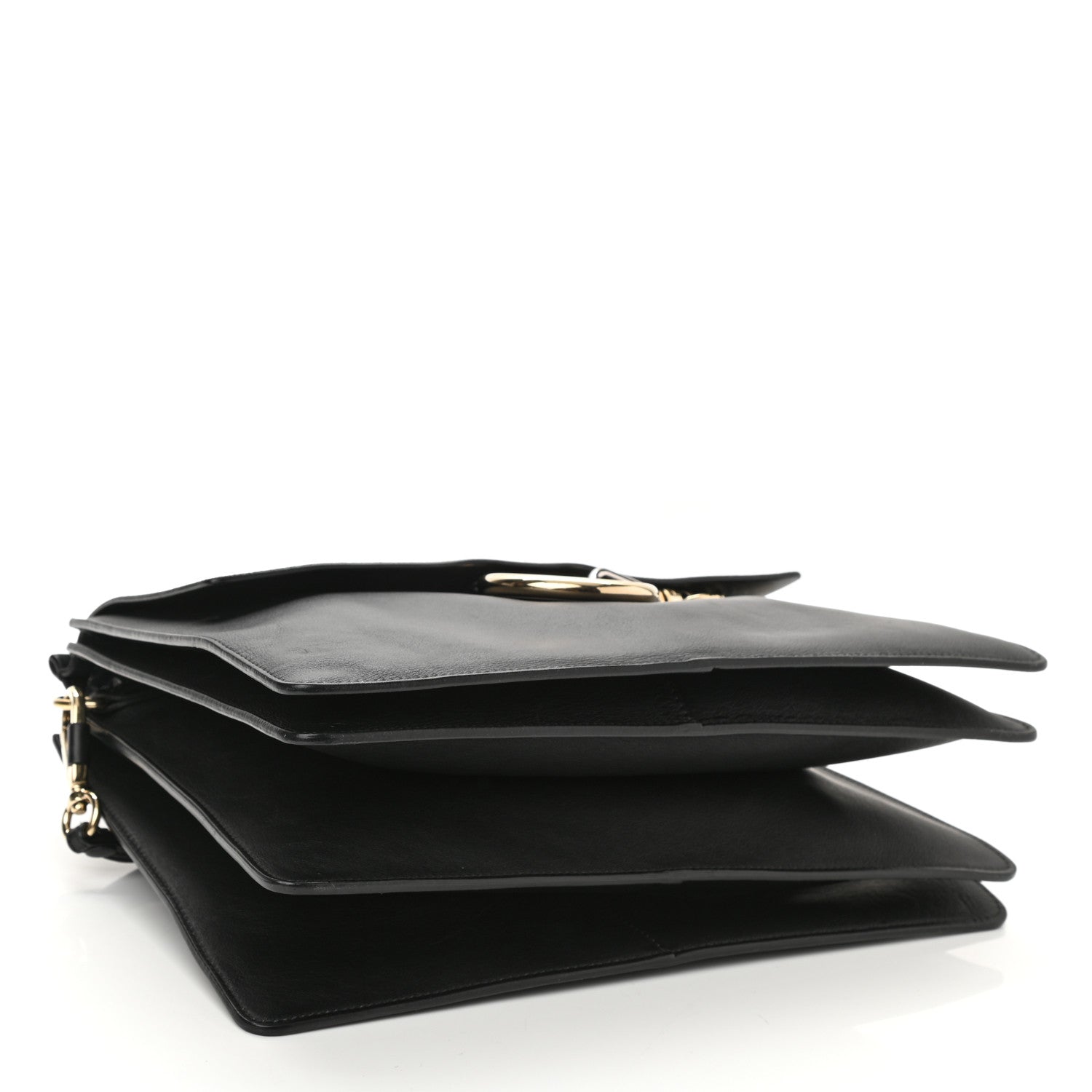 Chloe Suede Calfskin Medium Faye Shoulder Bag Black 4 of 9