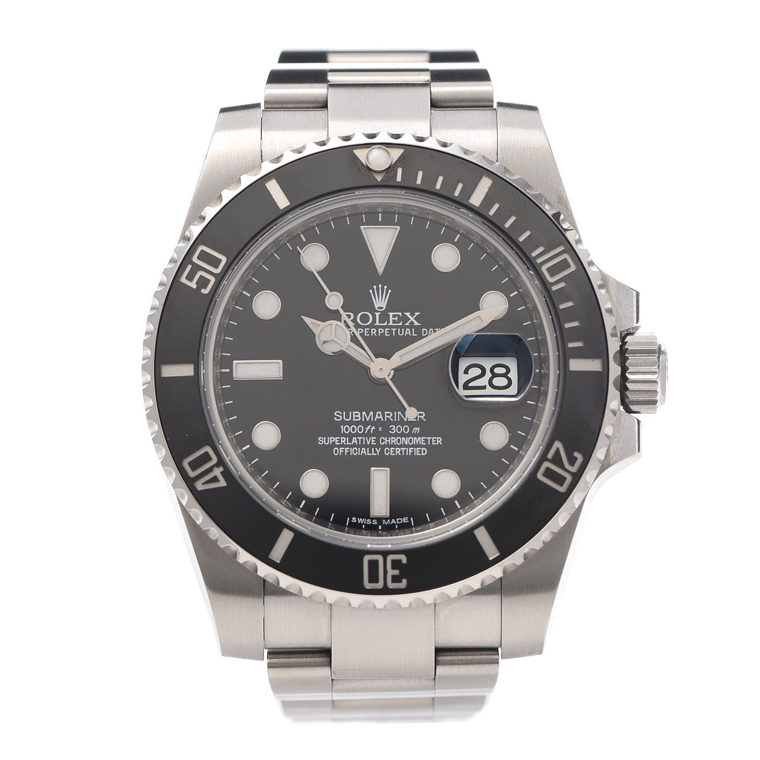Rolex Stainless Steel 40mm Oyster Perpetual Submariner Date Watch Black 116610LN 1 of 5