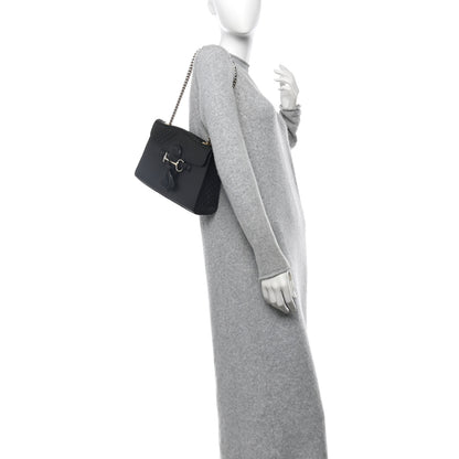 Gucci Microguccissima Medium Emily Chain Shoulder Bag Black 2 of 10