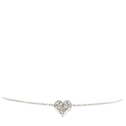Tiffany Platinum Diamond Hearts Bracelet 1 of 4