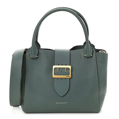 Burberry Soft Grain Calfskin Medium Buckle Tote Celadon Blue 1 of 10