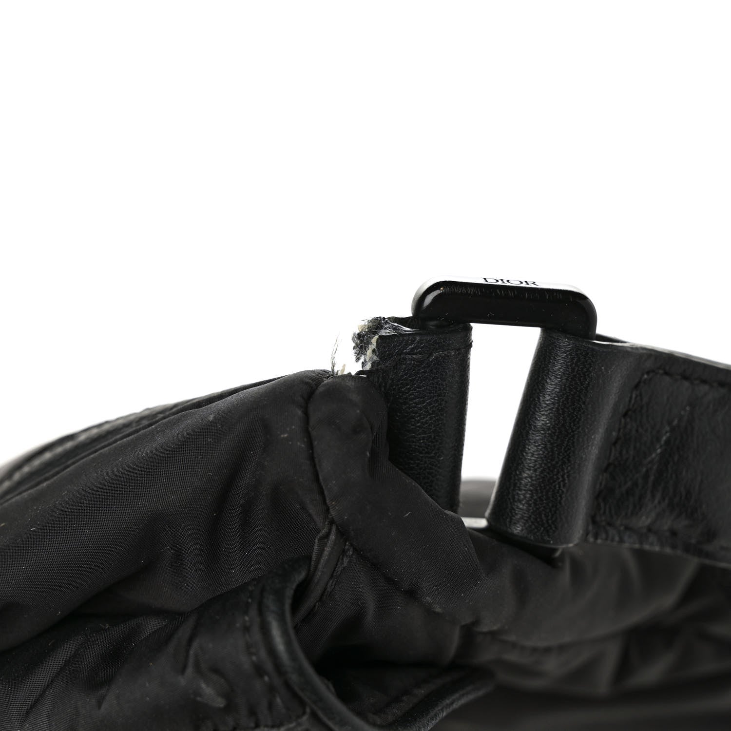 Christian Dior HOMME Nylon Saddle Messenger Bag Black 10 of 11