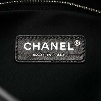 Chanel Lambskin Accordion Globe Clutch Black 8 of 10