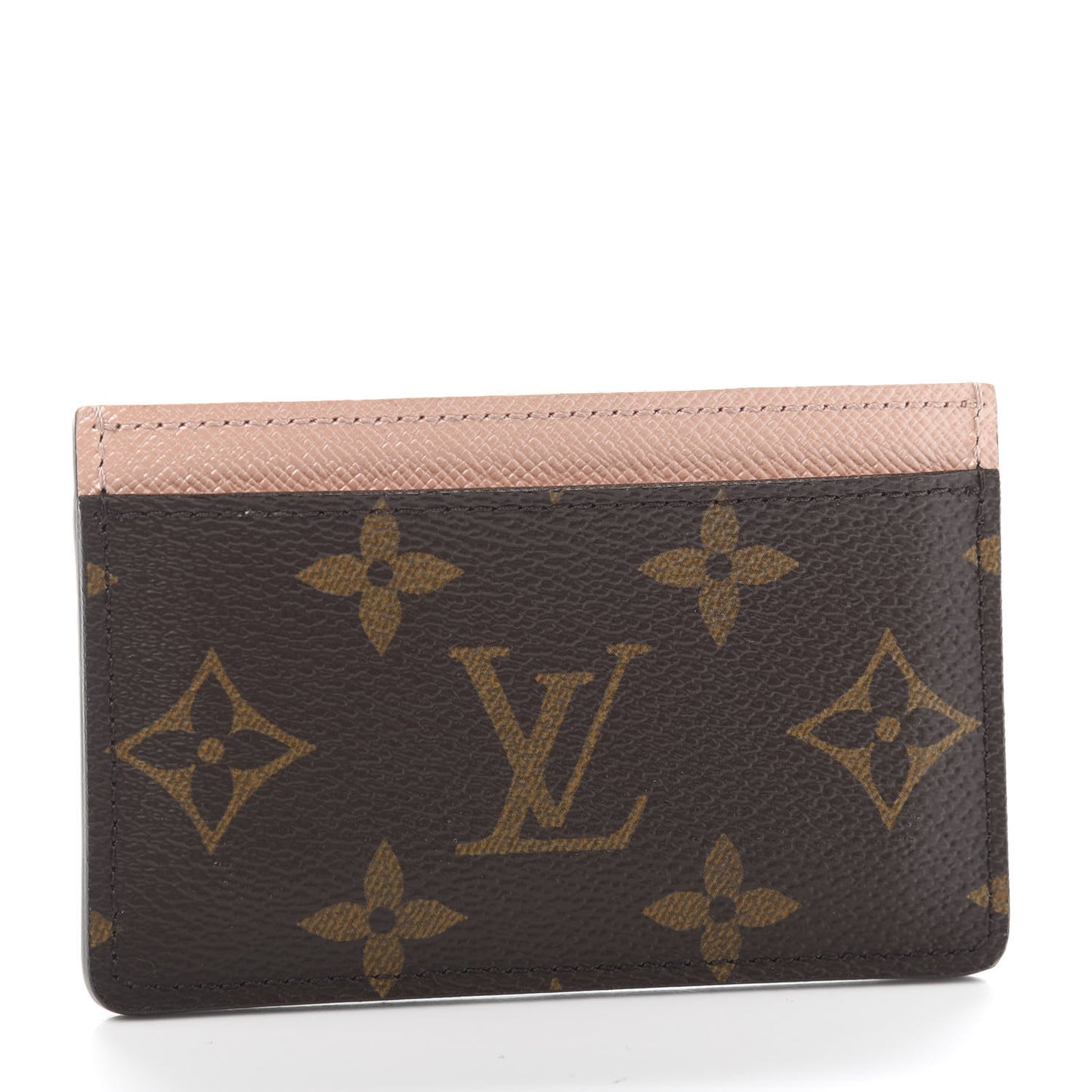 Monogram Card Holder Rose Nacre