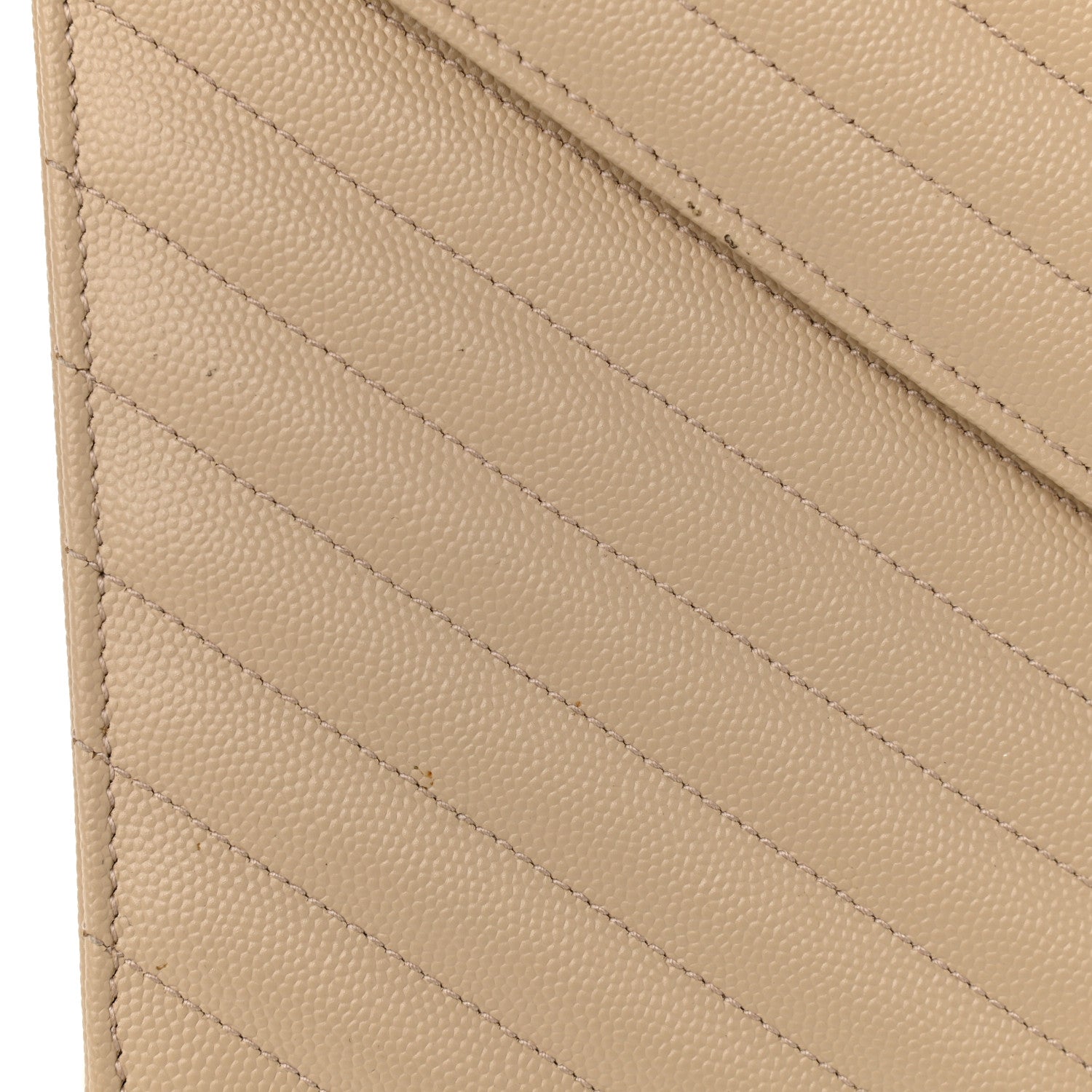 Saint Laurent Grain De Poudre Matelasse Chevron Large Monogram Satchel Nude Powder 14 of 15