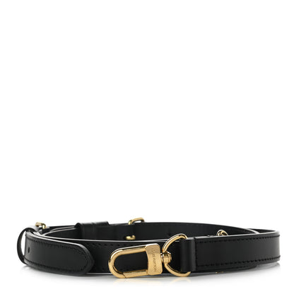 Louis Vuitton Calfskin 16mm Adjustable Shoulder Strap Black 1 of 6