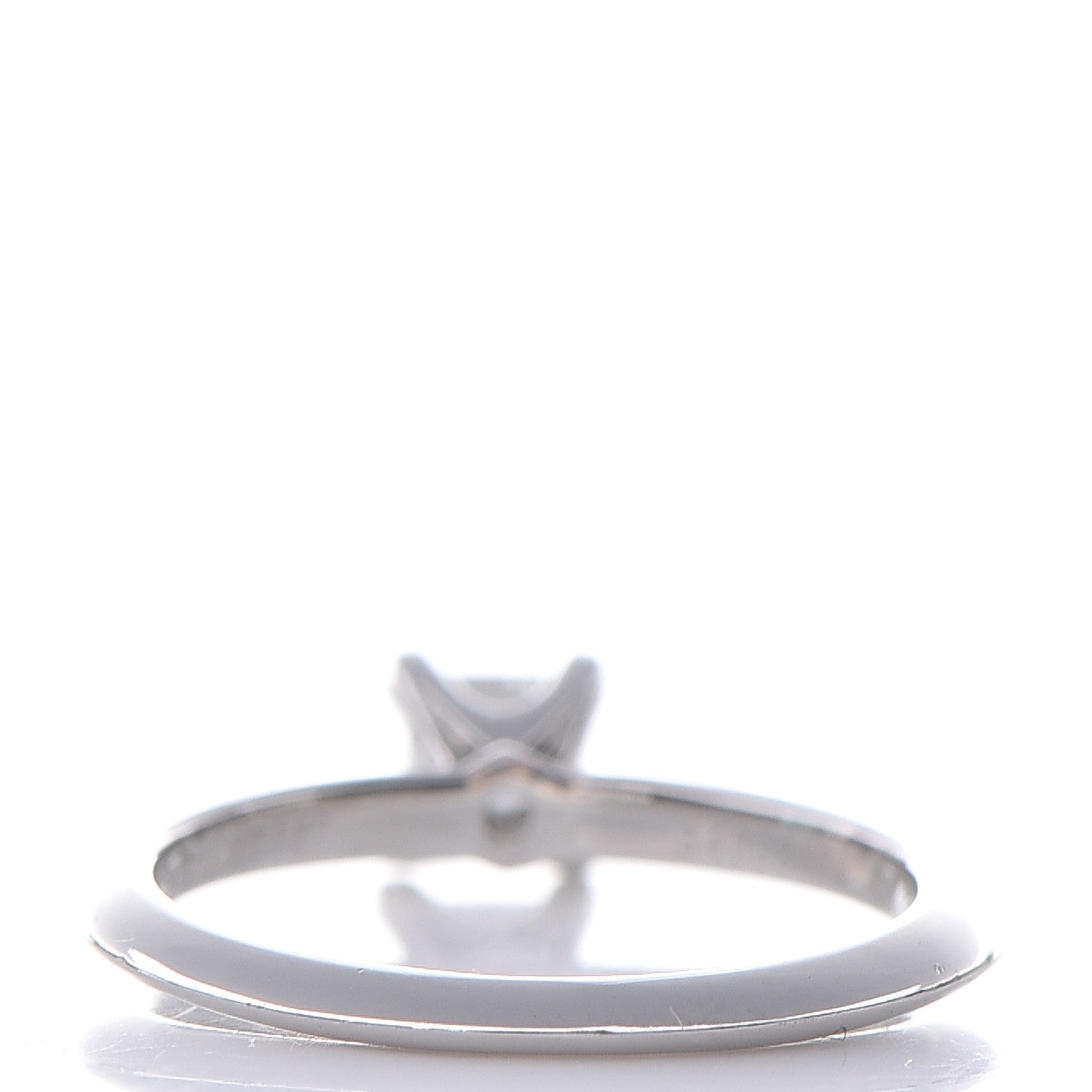 Tiffany Platinum .34 Carat Princess Cut Diamond Engagement Ring 50.6 5.5 3 of 7