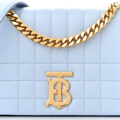 Burberry Lambskin Quilted Small Lola Bag Pale Blue 8 of 10