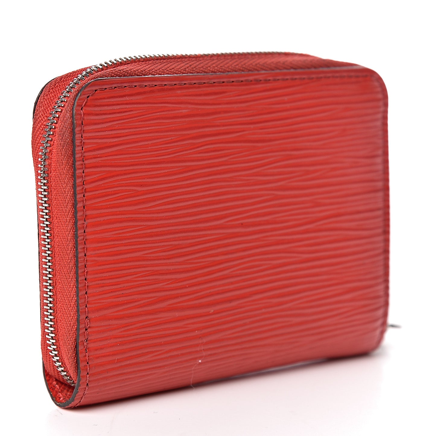 Epi Zippy Coin Purse Coquelicot
