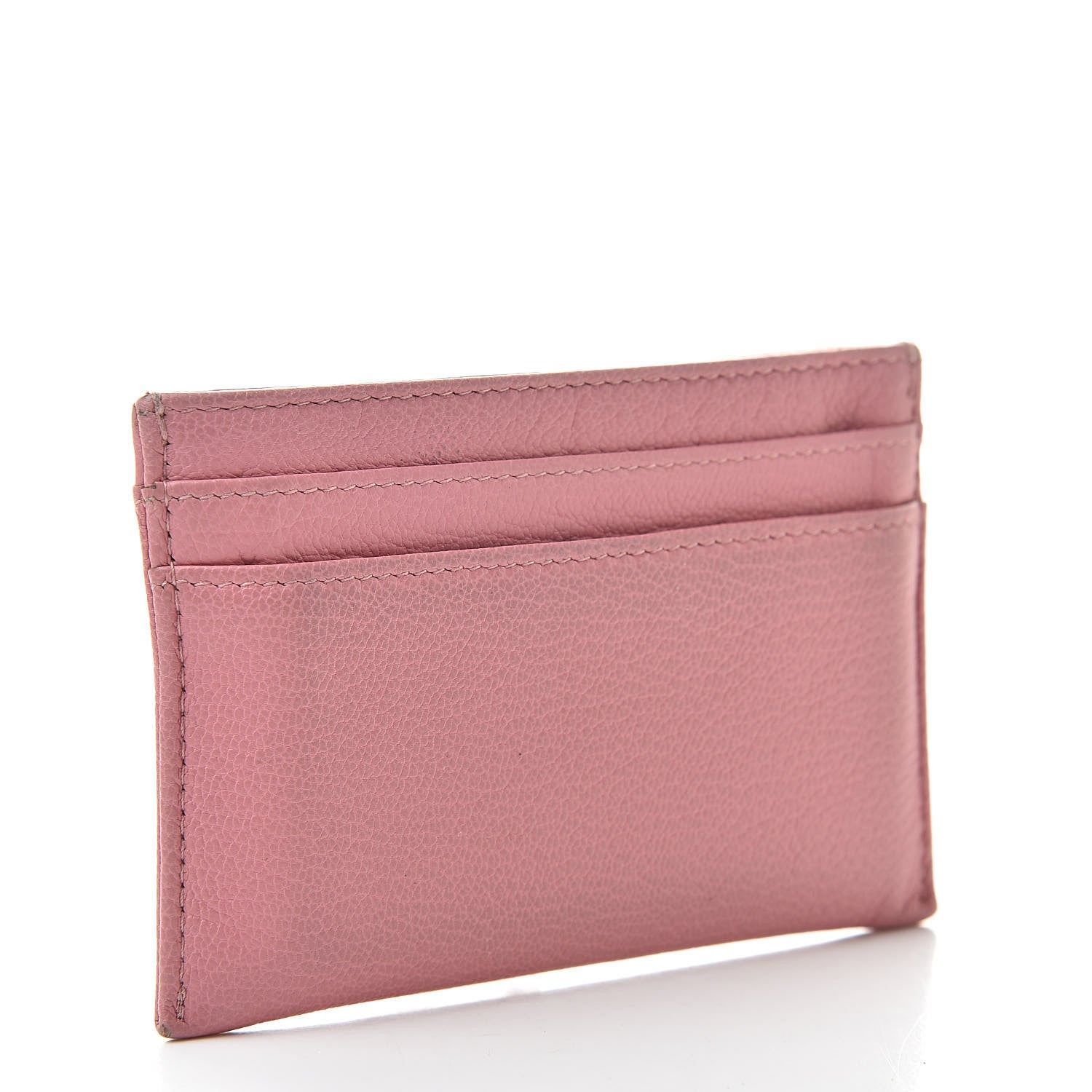 Chanel Goatskin CC Card Holder Pink 3 of 13