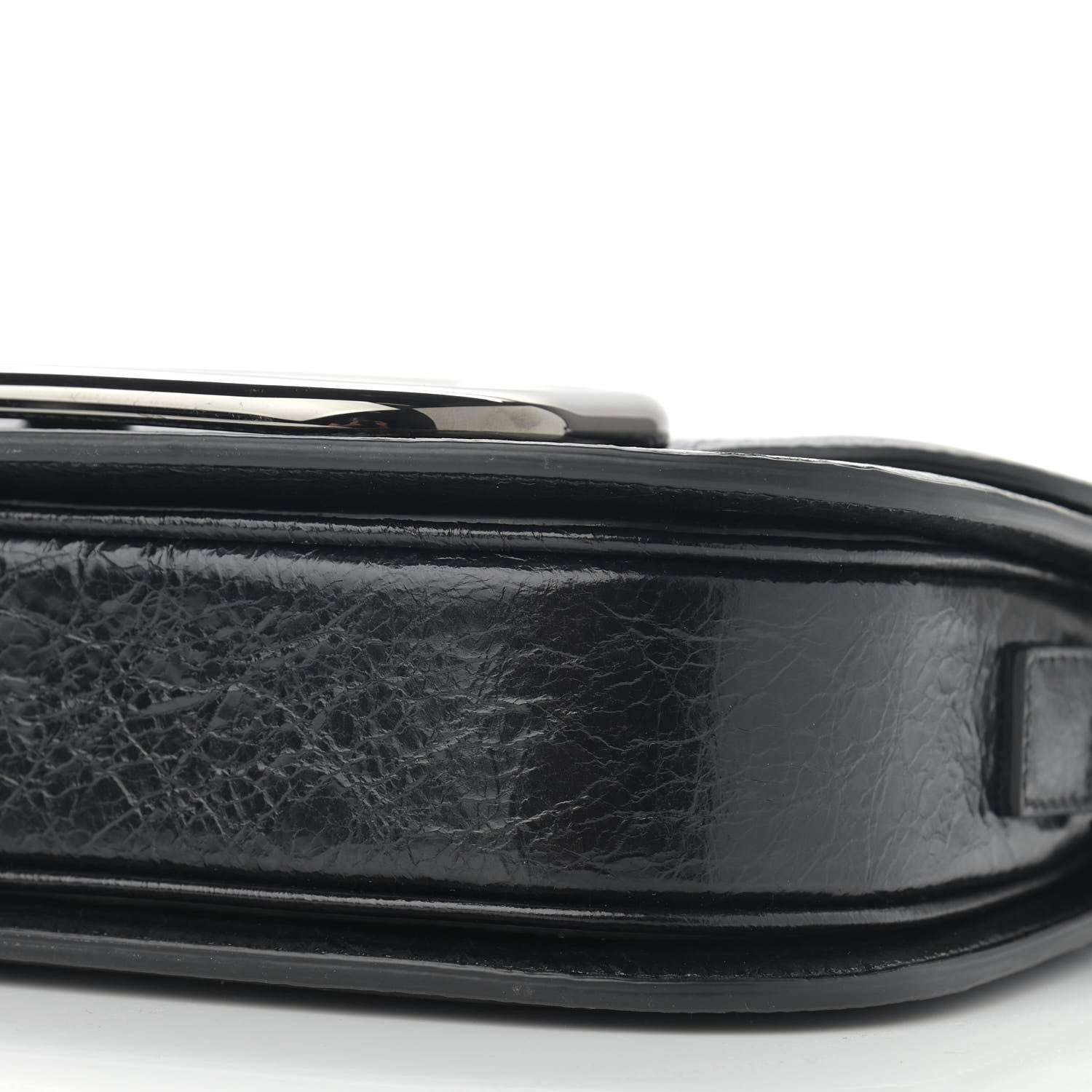 Valentino Garavani Brushed Calfskin Supervee Shoulder Bag Black 9 of 9