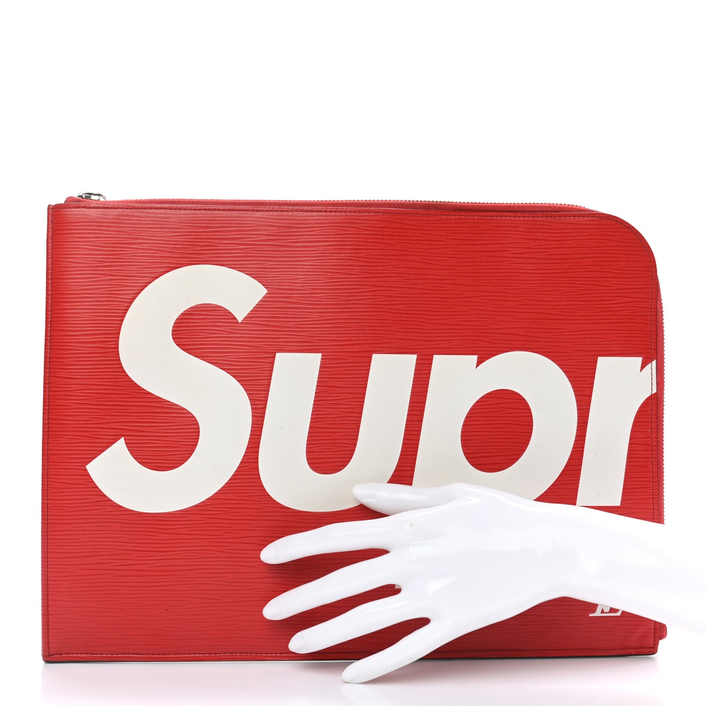 X SUPREME Epi Pochette Jour GM Red