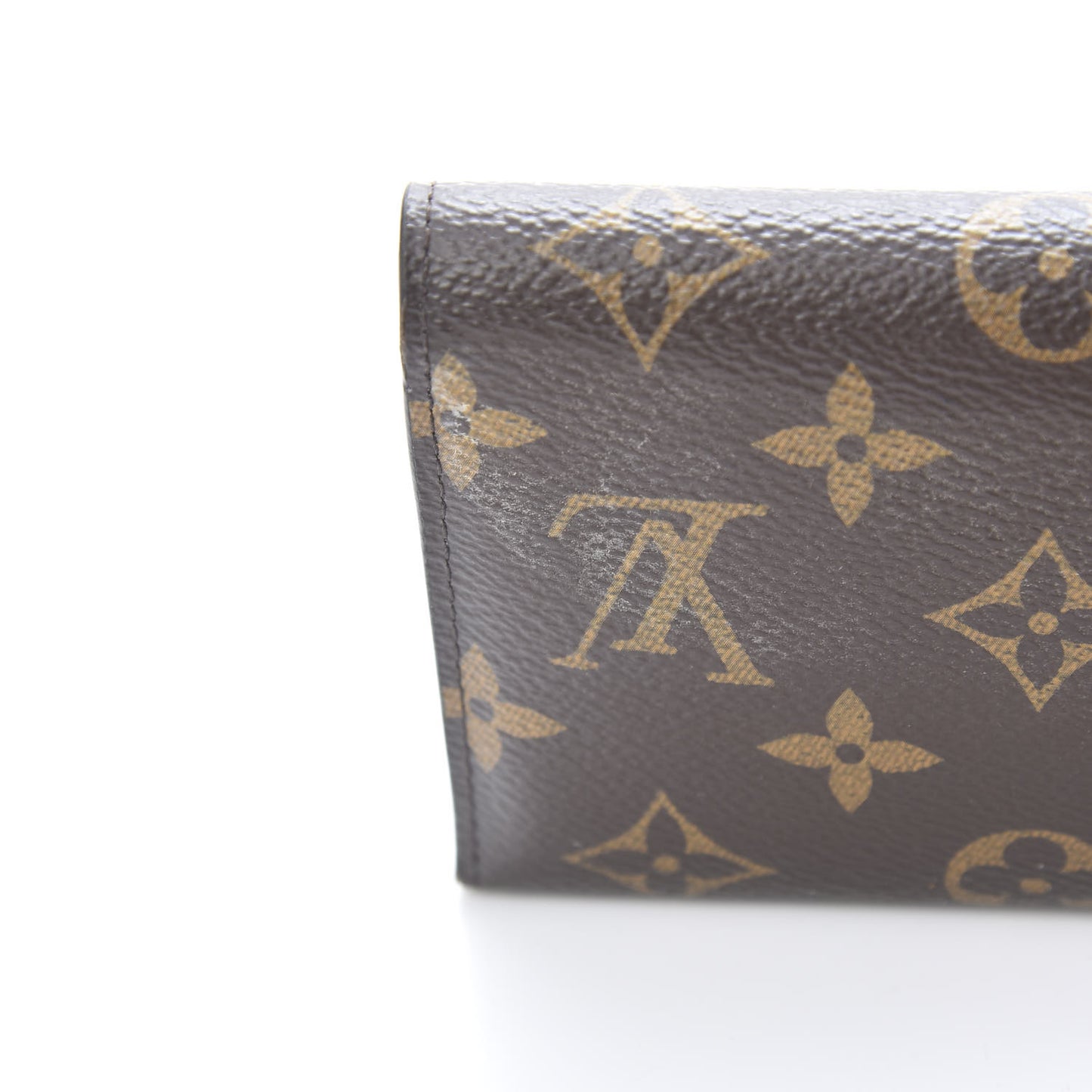 Monogram Flower Lock Compact Wallet Black