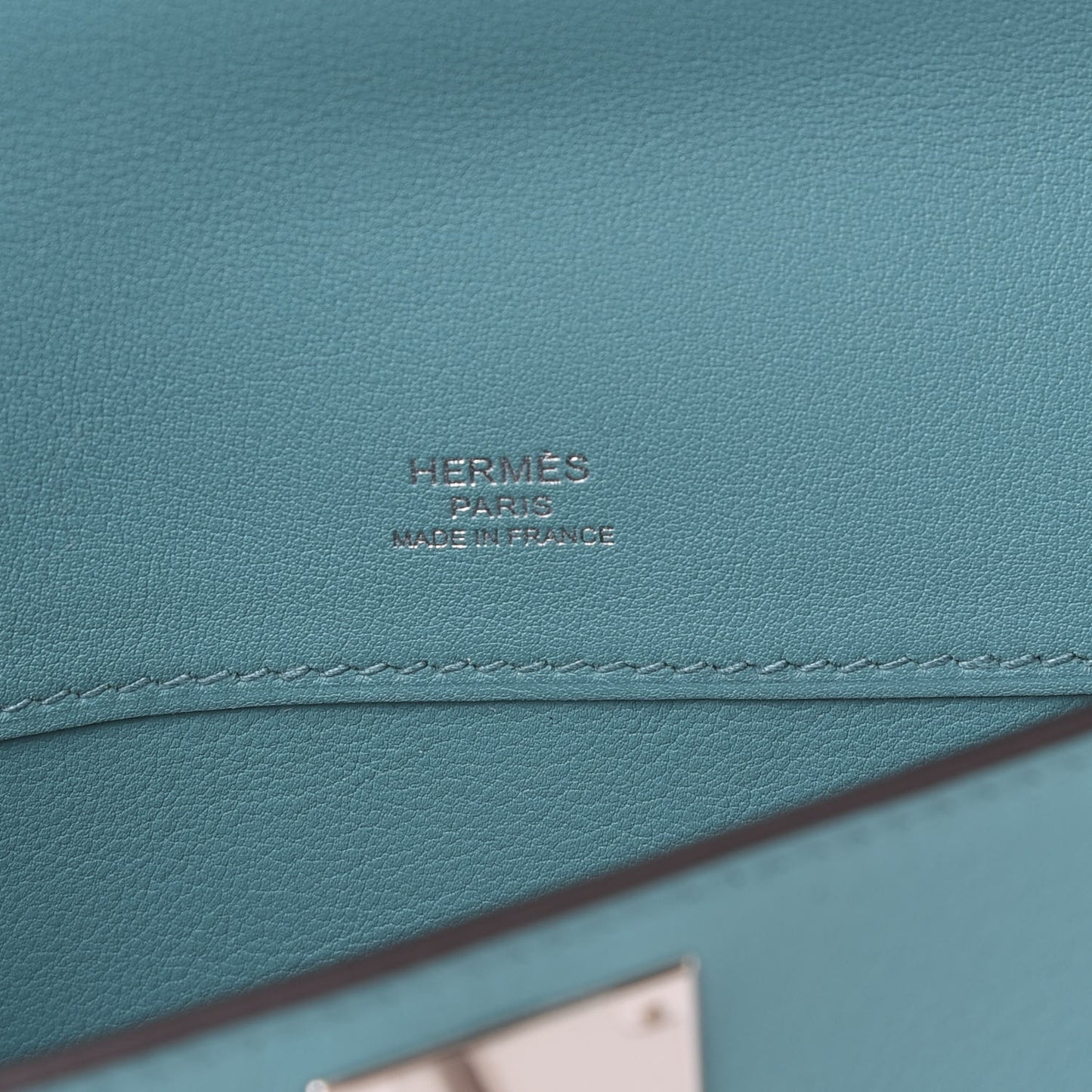 Swift Kelly Cut Clutch Pochette Bleu Paon