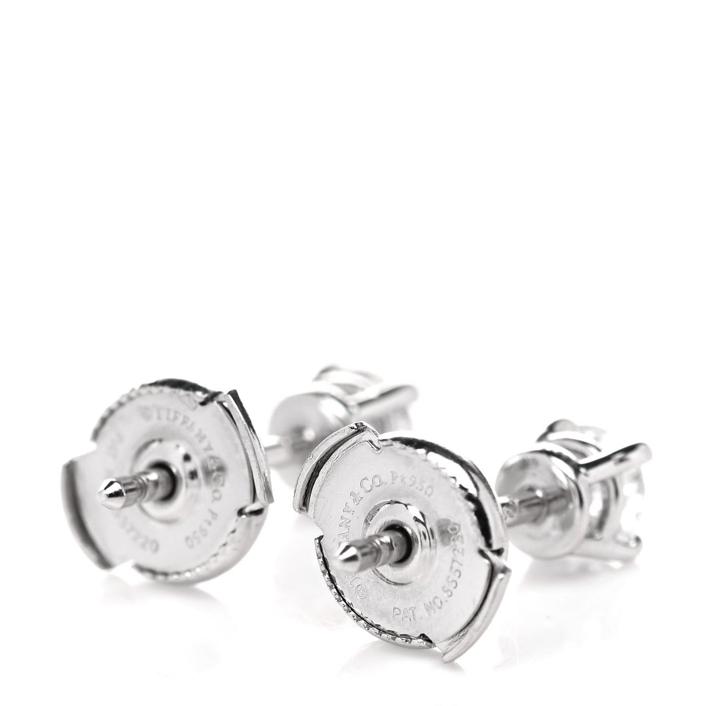 Platinum Diamond .63ctw Solitaire Earrings