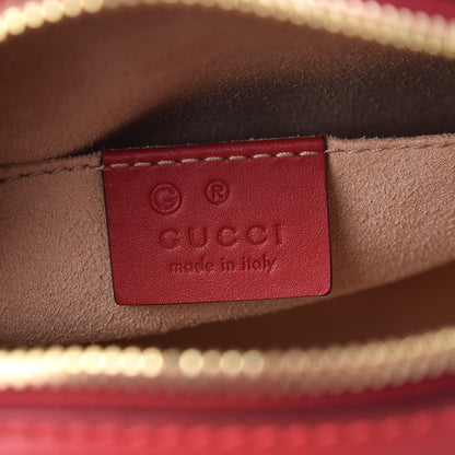 Gucci GG Supreme Monogram Blooms Mini Chain Shoulder Bag Beige Blue Navy Hibiscus Red 6 of 9