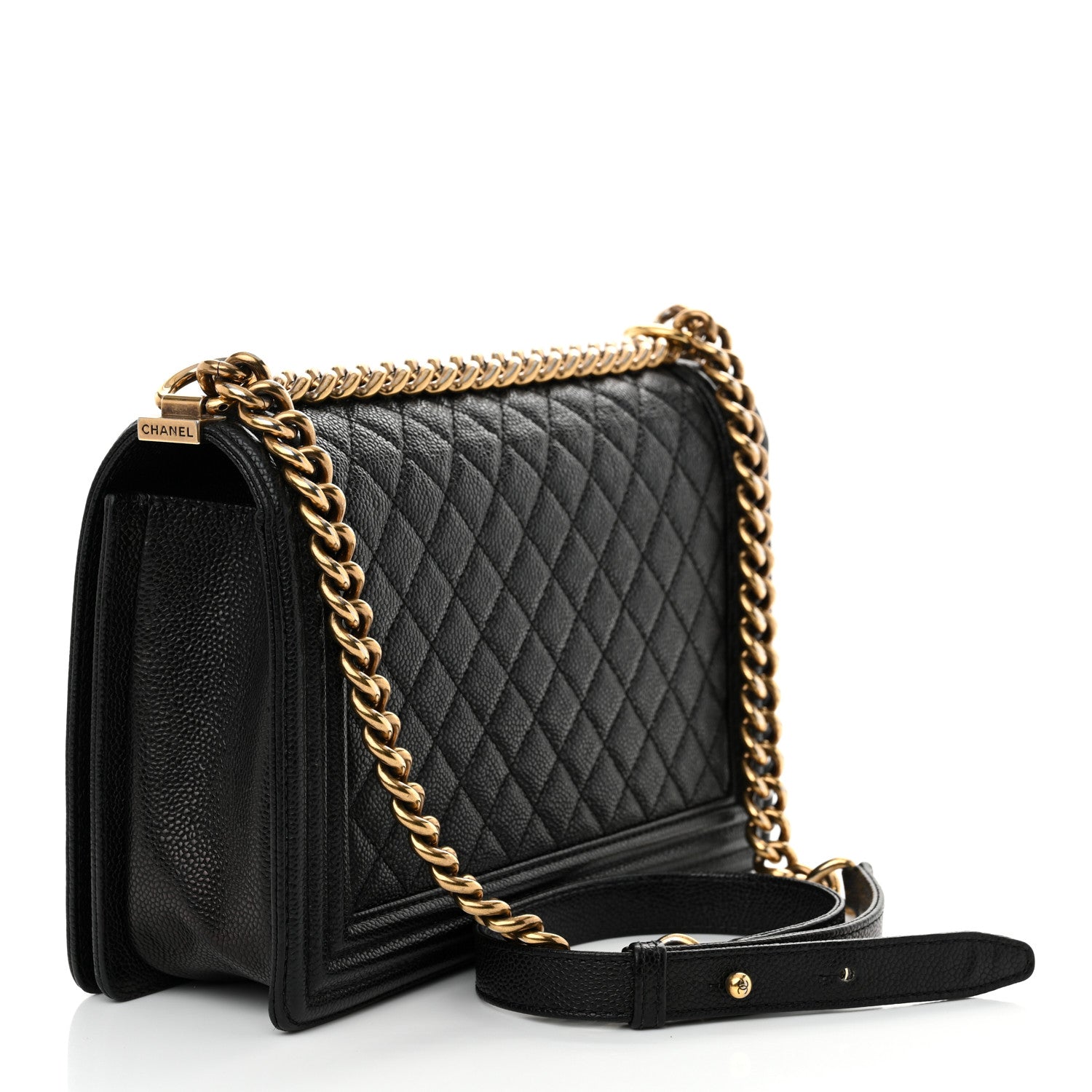 Chanel Caviar Quilted New Medium Boy Flap Black 3 of 13