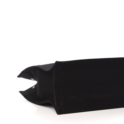 Saint Laurent Linen Calfskin Rive Gauche Tote Black 8 of 13
