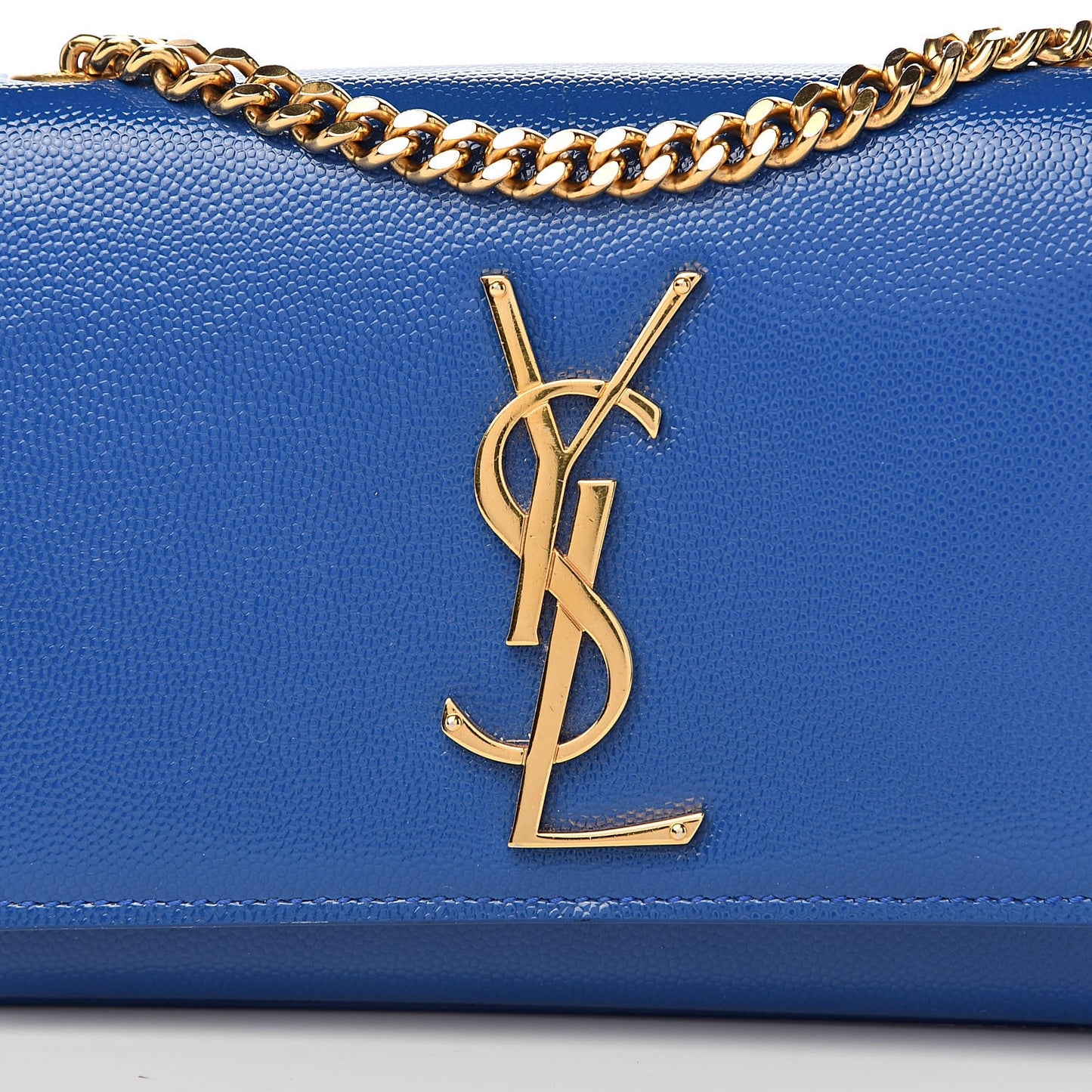 Grain De Poudre Small Classic Monogram Kate Satchel Royal Blue