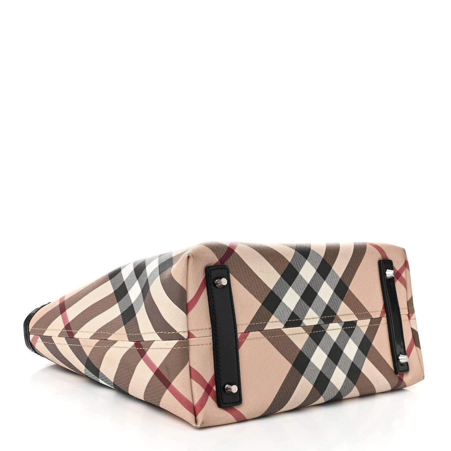 Burberry Supernova Check Small Nickie Tote Black 5 of 14