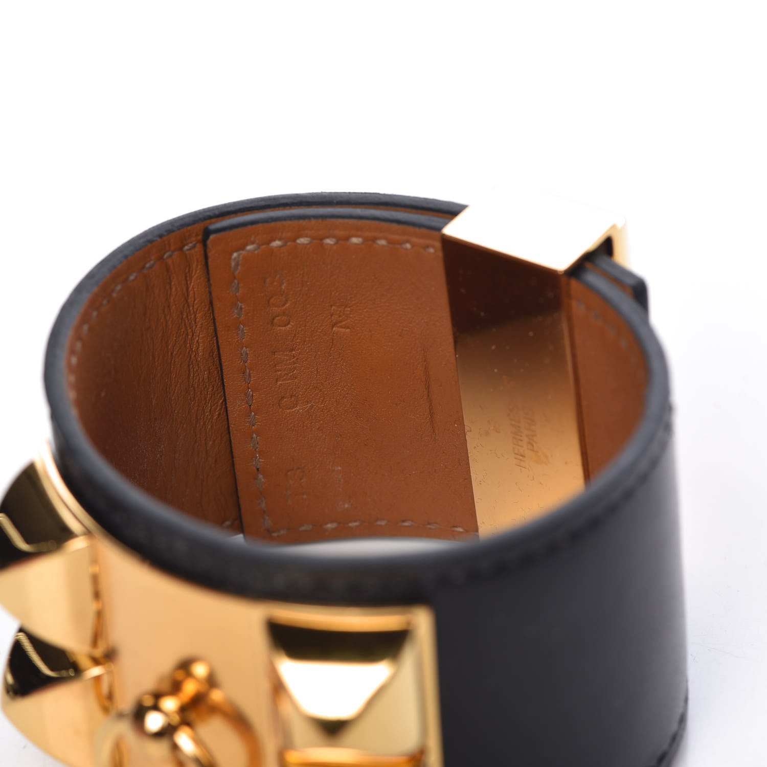 Hermes Box Collier De Chien CDC Bracelet T3 Black 5 of 5