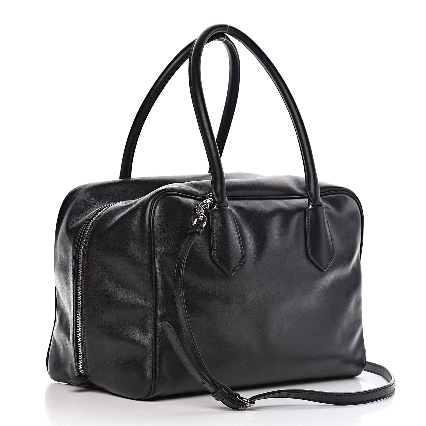 Soft Calf Large Inside Tote Black Mughetto