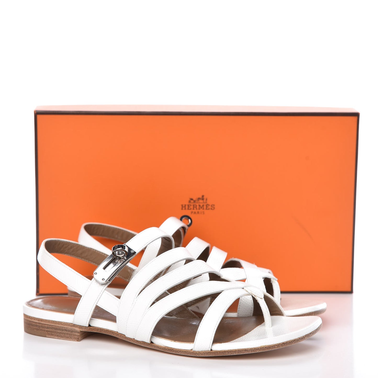 Patent Epsom Marine Sandals 35.5 White