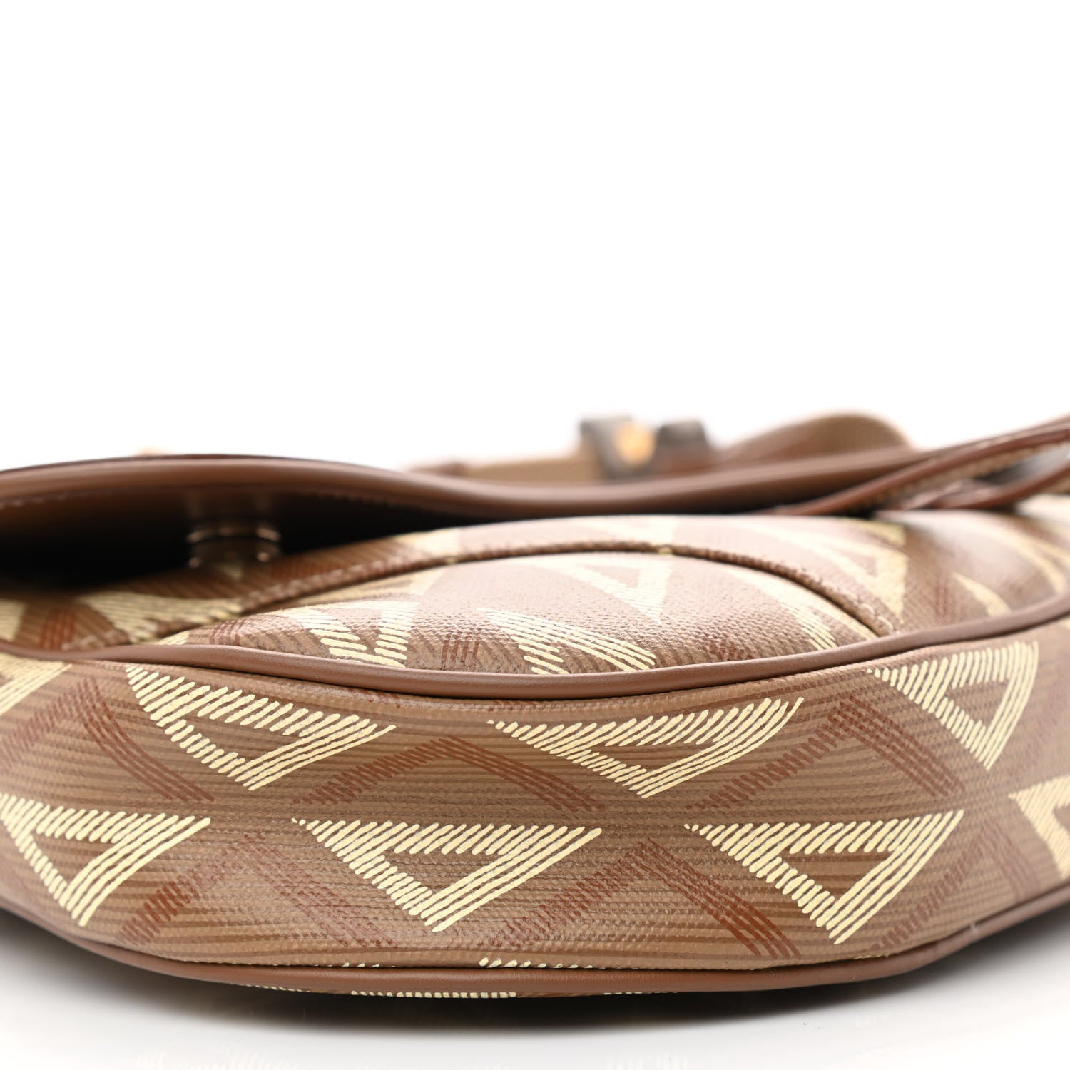 Christian Dior Coated Canvas CD Diamond Printed Mens Saddle Bag Coffee 9 of 10