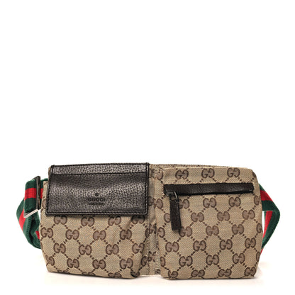 Gucci Monogram Web Belt Bag Dark Brown 1 of 10