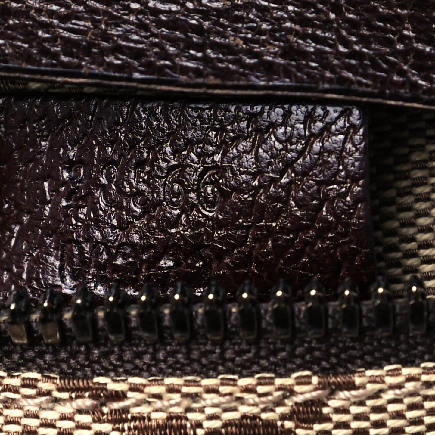 Monogram Web Belt Bag Dark Brown
