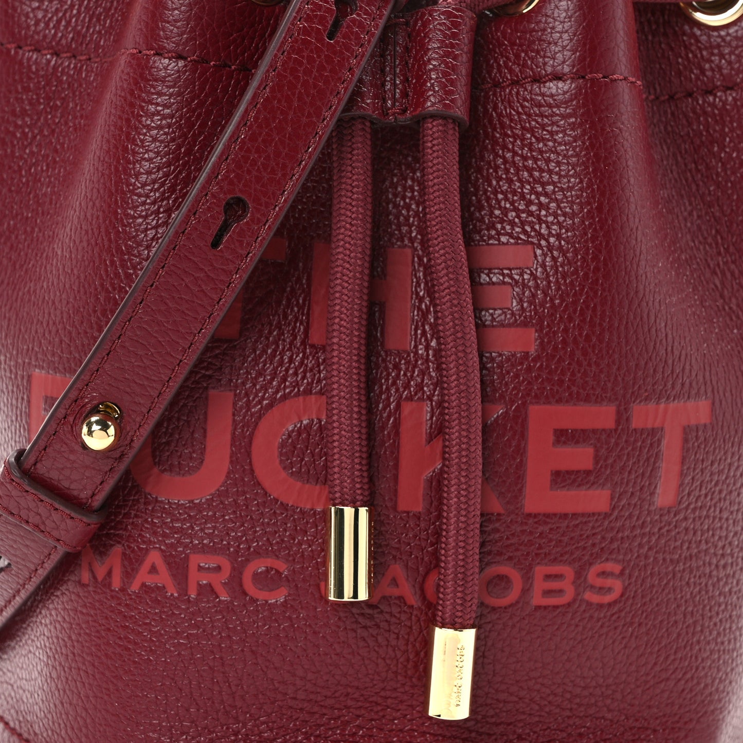 Grained Calfskin The Bucket Bag Chianti