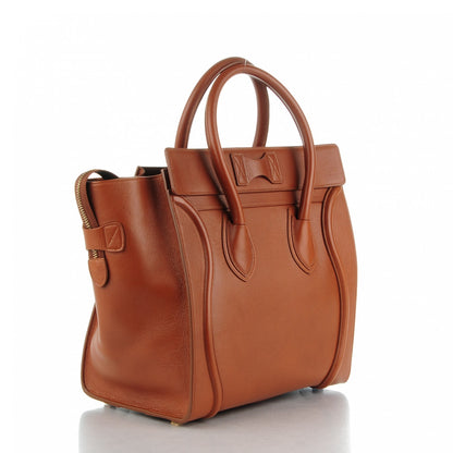 Celine Baby Calfskin Mini Luggage Caramel 3 of 8