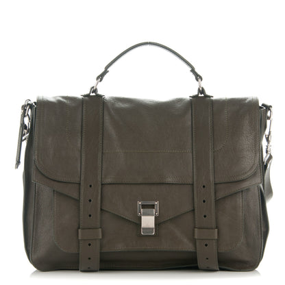Proenza Schouler Lambskin Large PS1 Satchel Military 1 of 7