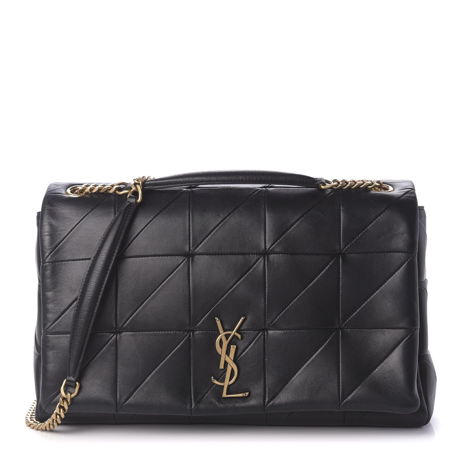 Saint Laurent Lambskin Patchwork Monogram Large Jamie Black 1 of 9