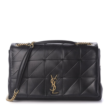 Saint Laurent Lambskin Patchwork Monogram Large Jamie Black 1 of 9
