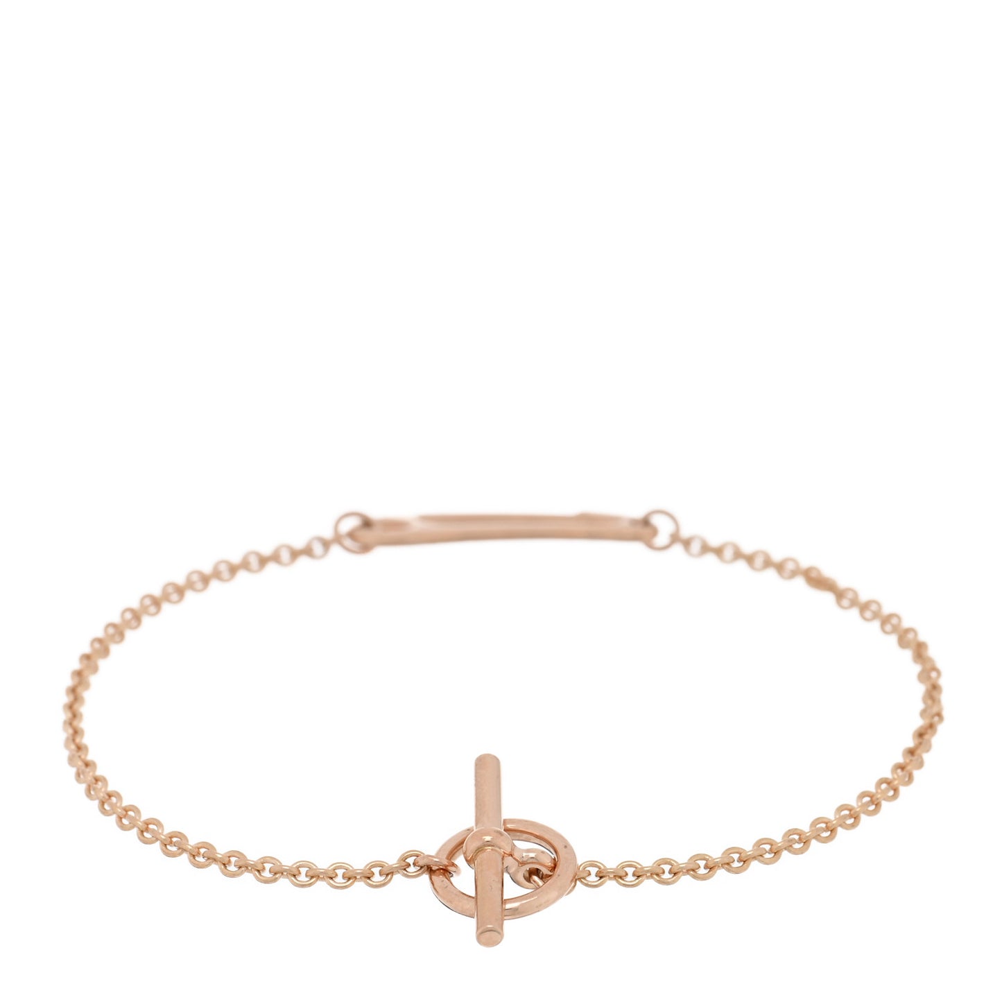 18K Rose Gold Mini Chaine d'Ancre Punk Bracelet SH