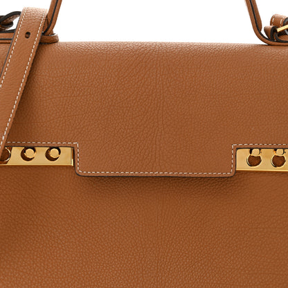 Delvaux Crispy Calfskin MM Tempete Satchel Vegetal 7 of 12