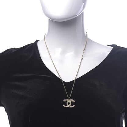 Chanel Pearl CC Pendant Necklace Gold 2 of 6