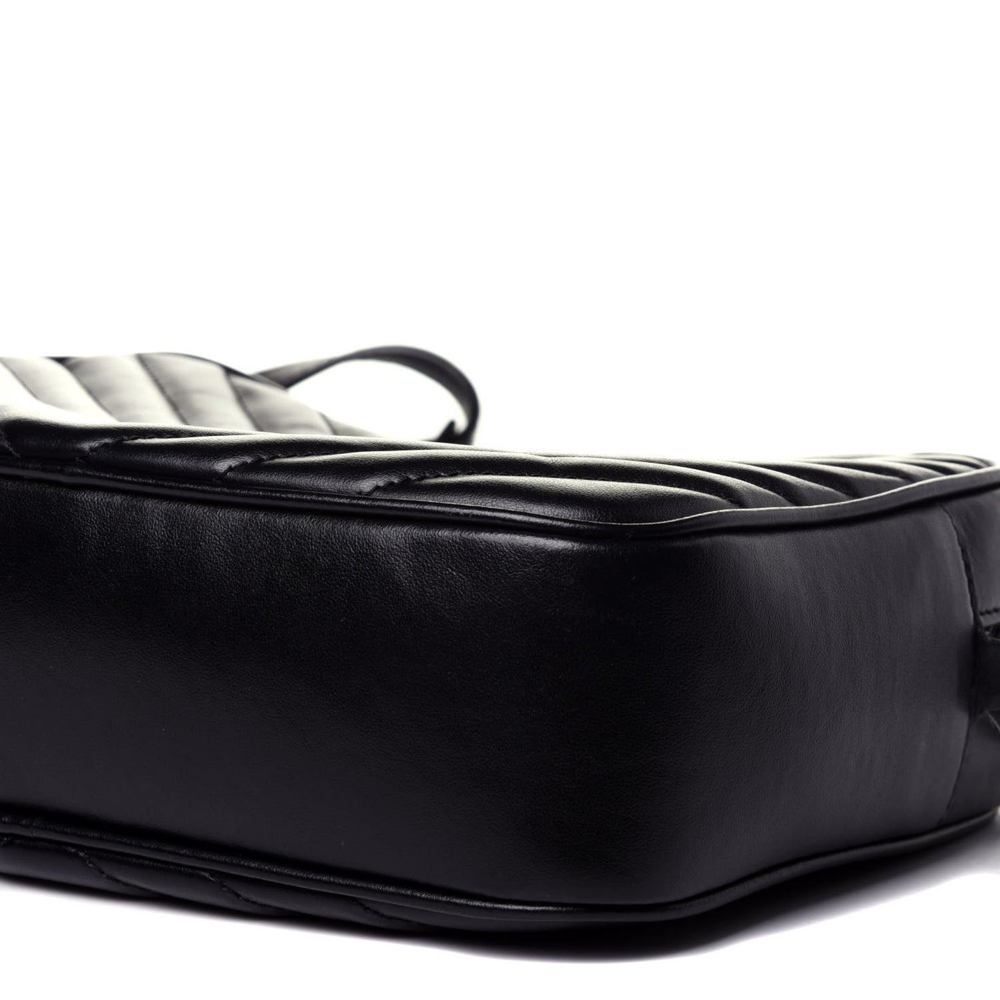 Calfskin Matelasse Monogram Lou Camera Bag Black