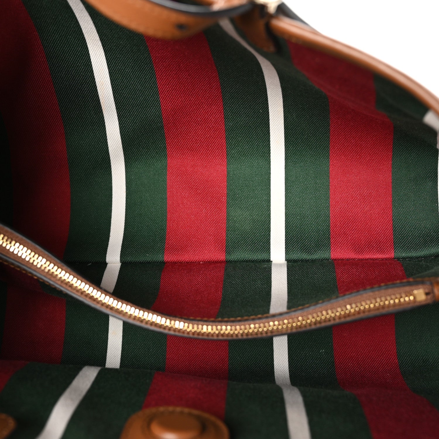 Gucci GG Supreme Monogram Emblem Medium Tote Bag Beige Dark Brown 5 of 9