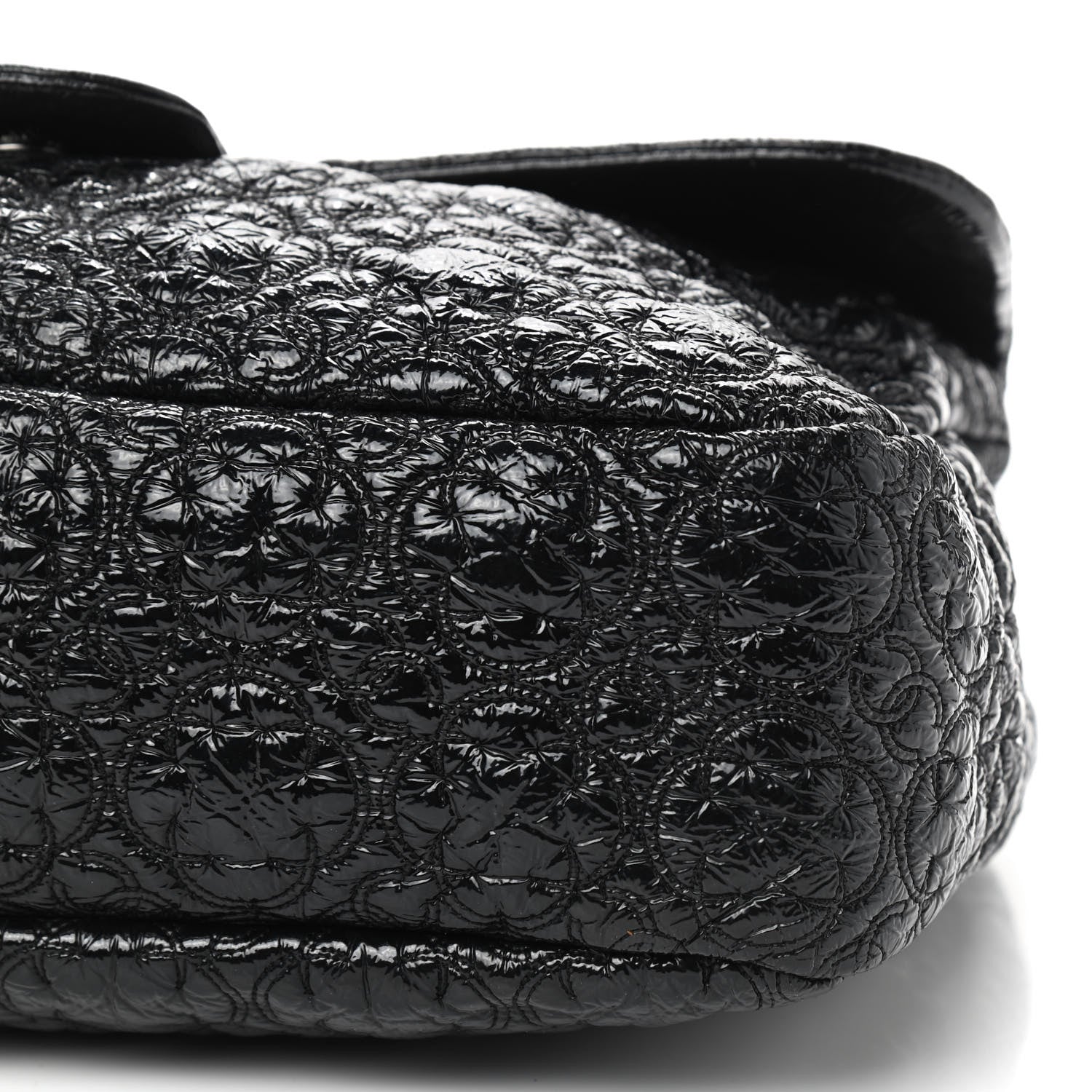 Chanel Vinyl Rock In Moscow Single Flap Black 6 of 8