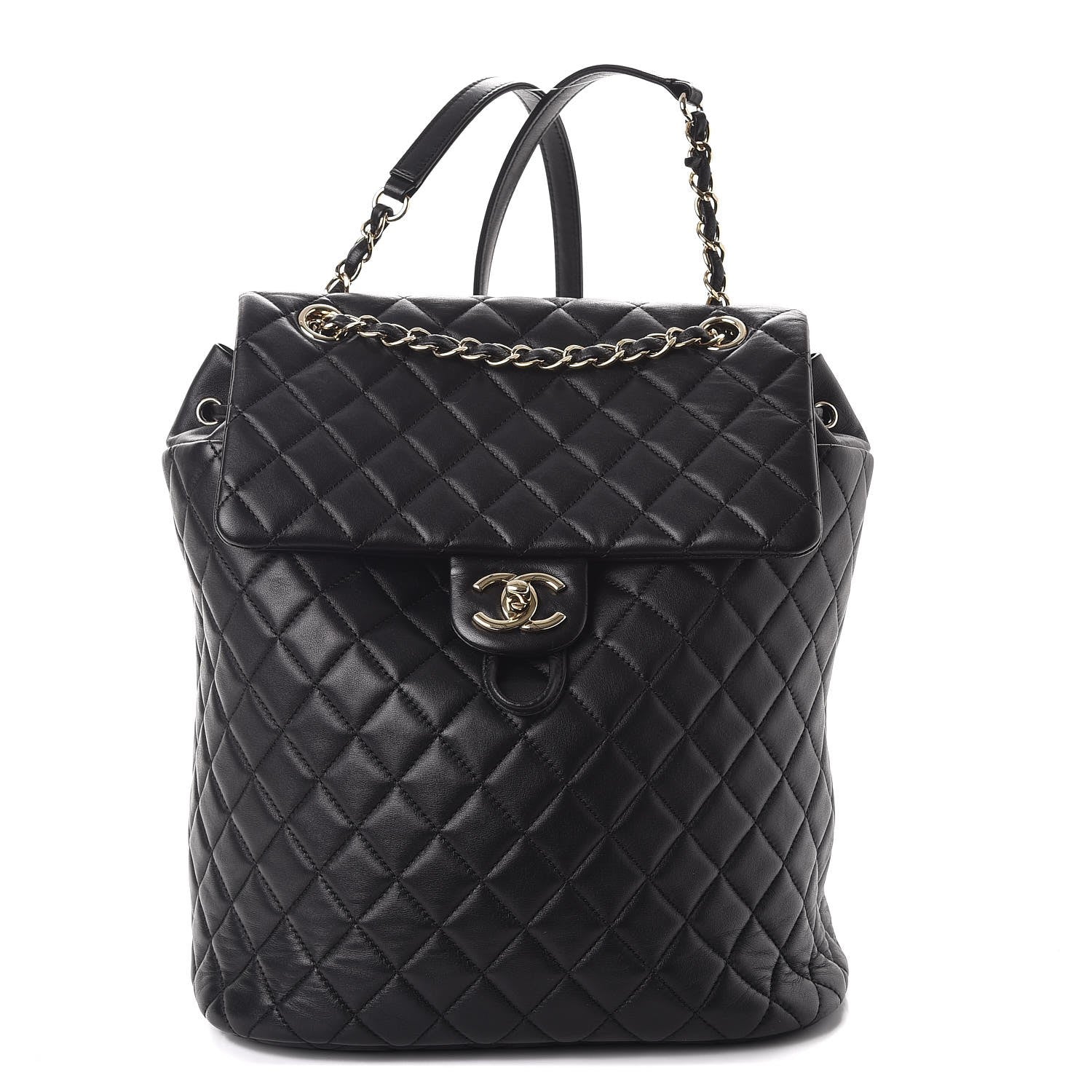 Chanel Lambskin Quilted Large Urban Spirit Backpack Black 1 of 8