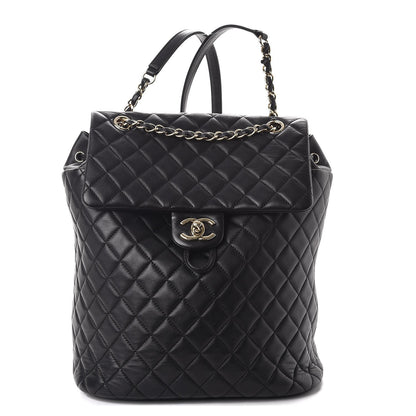 Chanel Lambskin Quilted Large Urban Spirit Backpack Black 1 of 8