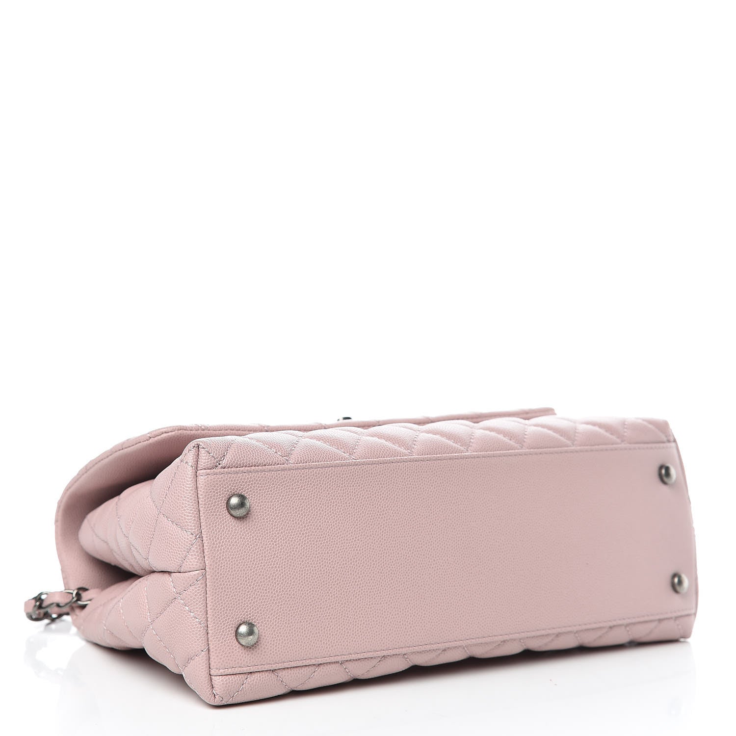 Chanel Caviar Quilted Small Coco Handle Flap Pink 4 of 11
