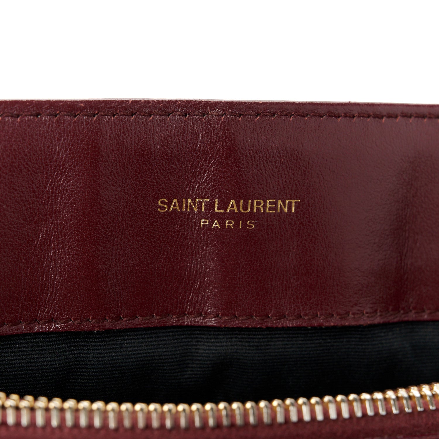 Saint Laurent Calfskin Y Quilted Monogram Medium Loulou Chain Satchel Rouge Legion 6 of 13