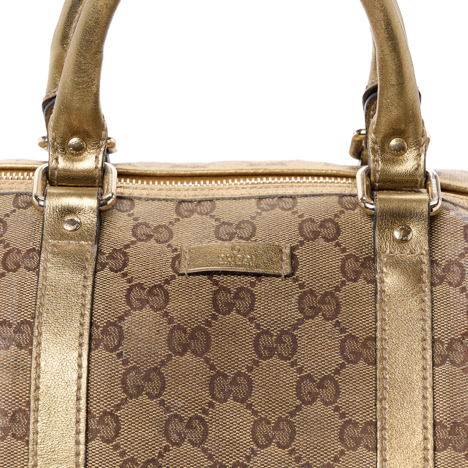 Gucci GG Plus Monogram Medium Joy Boston Gold 11 of 16